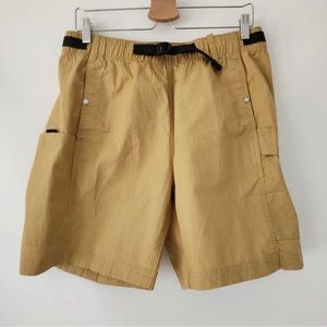 NEW The North Face Ripstop Antelope Tan Pull-On Cargo Hiking Shorts Mens size M